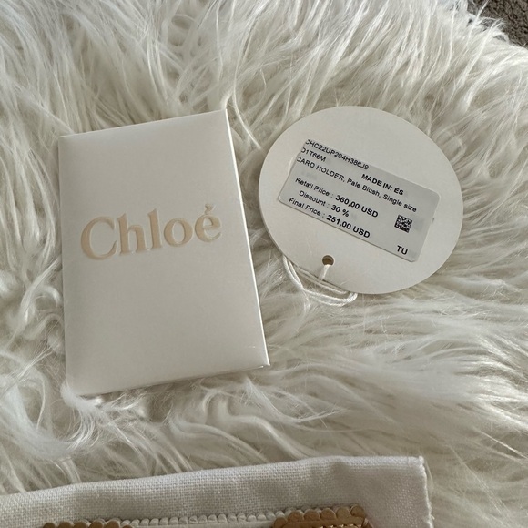 CHLOÉ Colorblock Leather Card Case - Picture 6 of 6